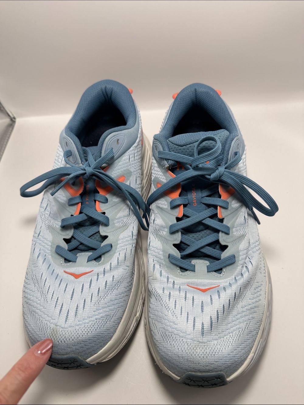 HOKA Gaviota 4 Wide Running Shoes – Women’s 10D Blue Coral - Picture 6 of 8